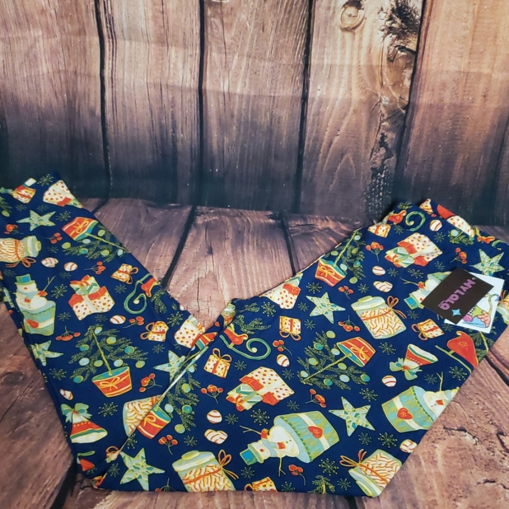 Extra Curvy MyLala Leggings Sleigh Ride New